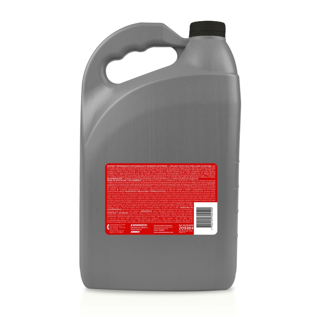 REFRIGERANTE ANTICONGELANTE RADIADOR ANTIFREEZE COOLANT50 50 LISTO