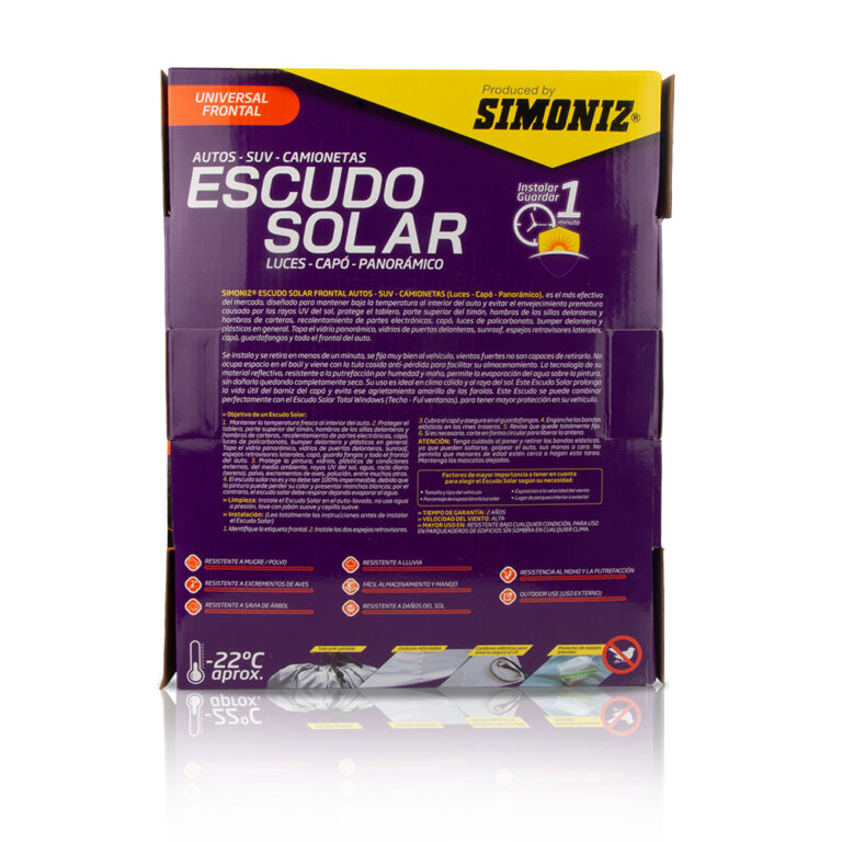 ESCUDO SOLAR SIMONIZ FRONTAL PREMIUM - Simoniz