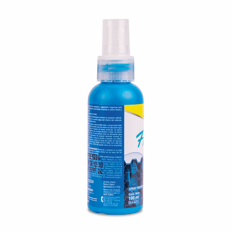 Ambientador Spray Simoniz Auto Fresco Carro Sport 100ml Color Azul Fragancia Auto - vista 1 - Simoniz