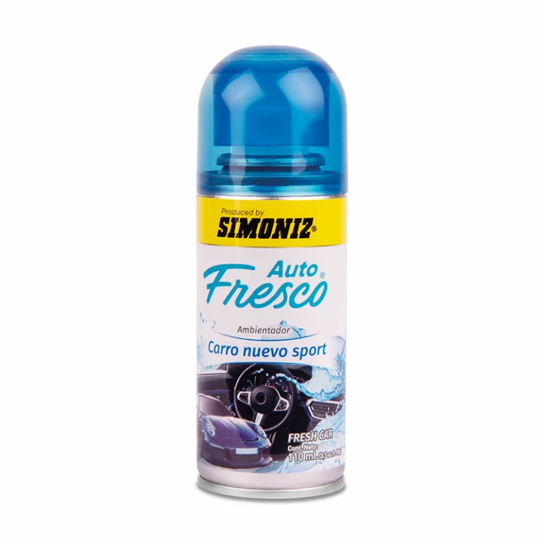 Ambientador Simoniz Auto Fresco Carro Nuevo Sport 110Ml Negro - ambientador carro nuevo - Simoniz