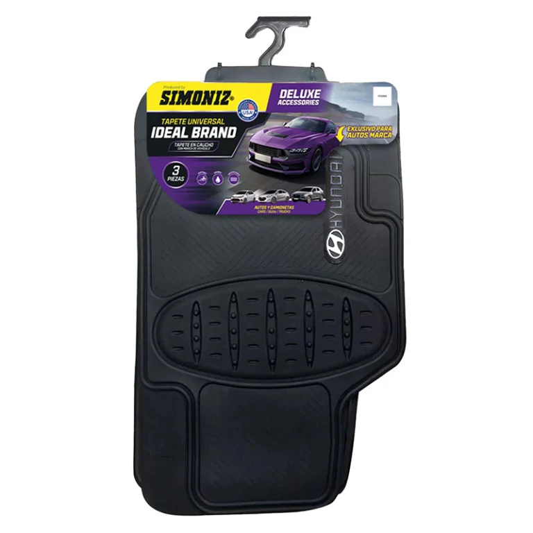 Tapete Pvc Universal Simoniz Para Hyundai Negro 3 Piezas - Negro - tapete universal hyundai - Simoniz