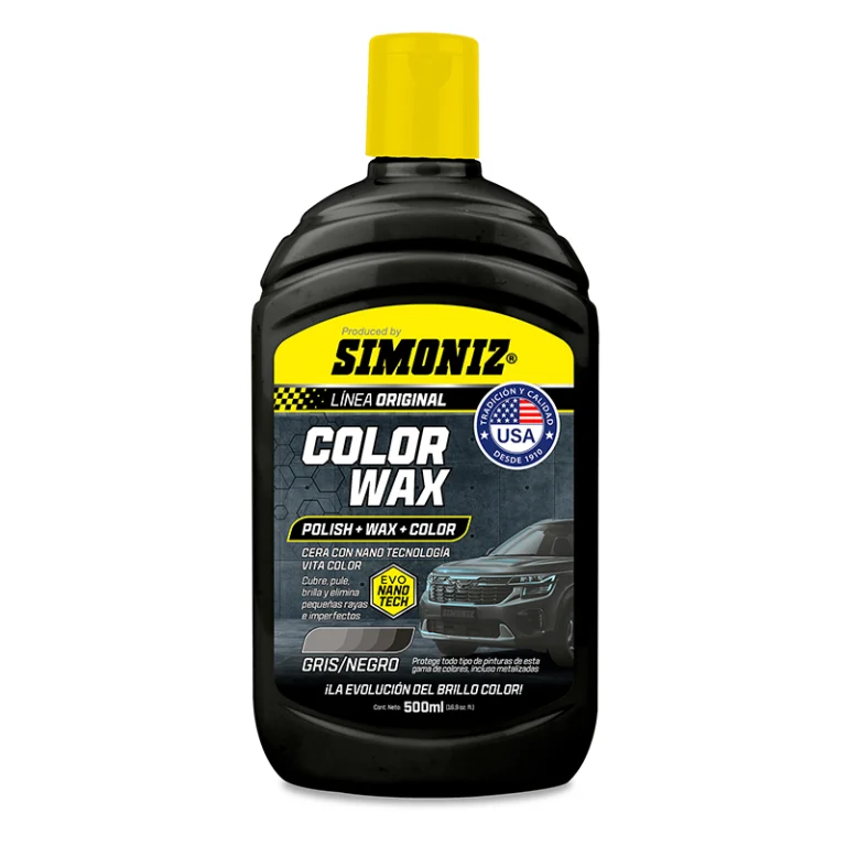 Cera Color Wax Simoniz Con Nano Tecnología Negro 500Ml - cera nano tecnologia - Simoniz