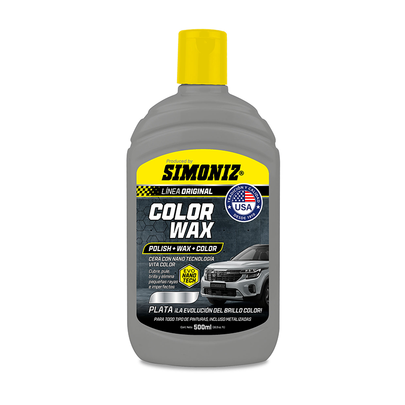 Cera Color Wax Simoniz Con Nano Tecnología Plata 500Ml - cera nano tecnologia - Simoniz