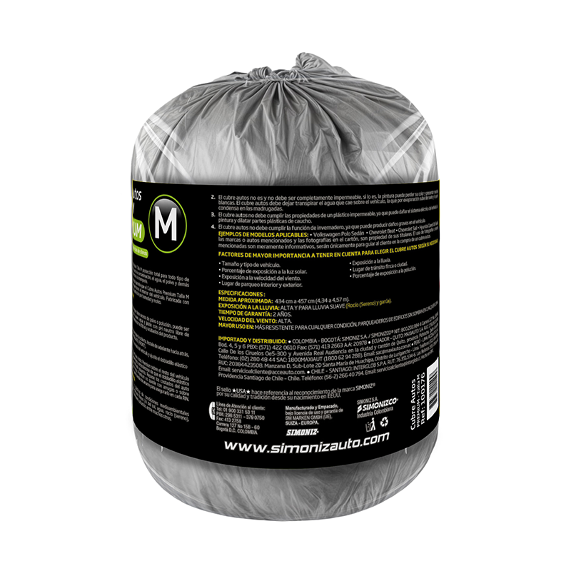 CUBRE AUTOS PREMIUN TALLA M - Imagen 3
