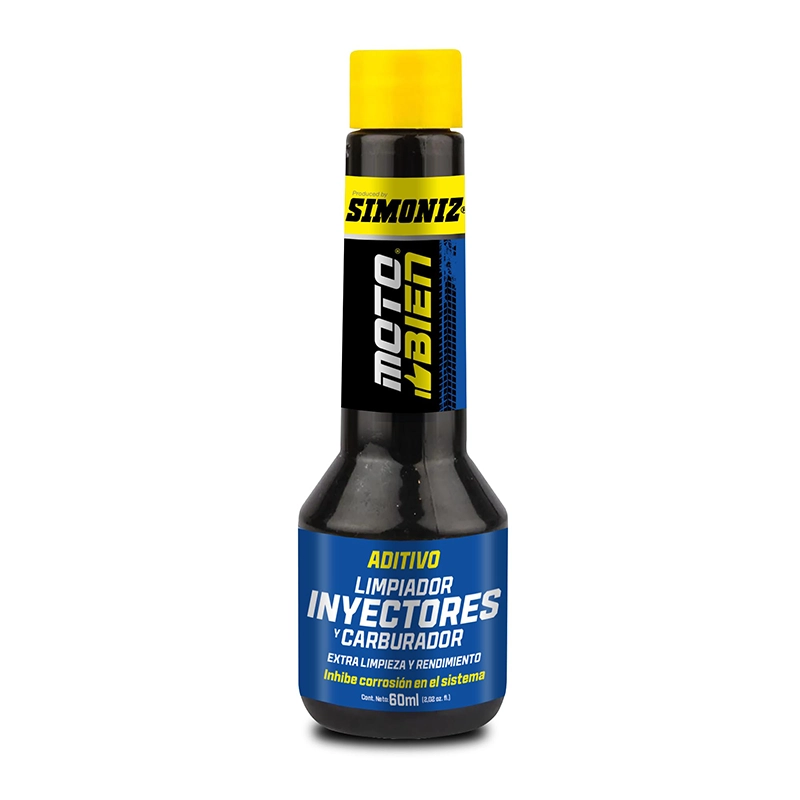 201128_01-Aditivo_Limp_Inyect_Carb_60ML_Motobien-1.webp ADITIVO LIMPIADOR DE INYECTORES Y CARBURADOR MOTO BIEN SIMONIZ 60 ML - Imagen 1