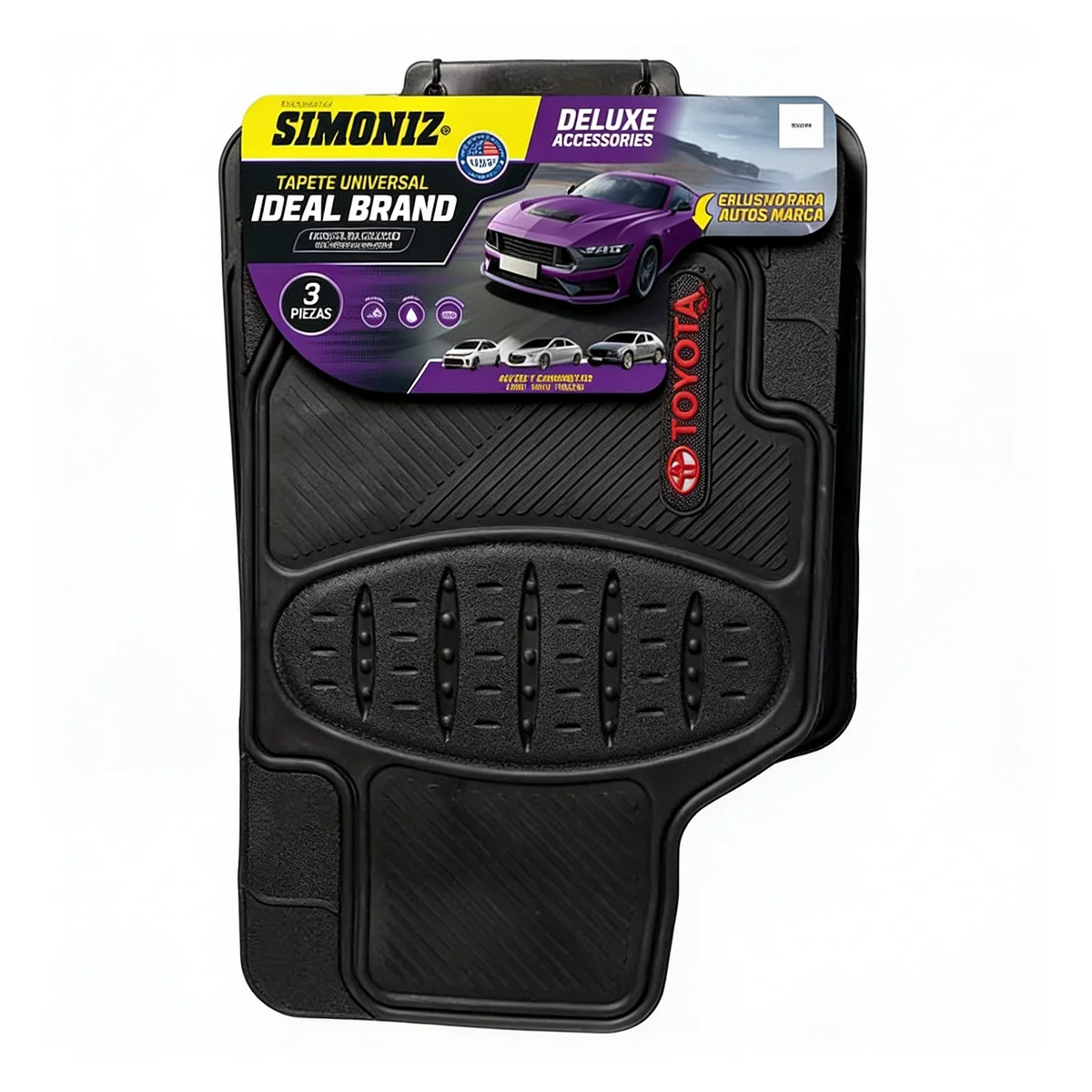 201524-0-Tapete-Alfombra-Universal-Simoniz-Full-Equipo-Negro-Negro Tapete Alfombra Universal Simoniz Full Equipo Negro Negro - Imagen 1