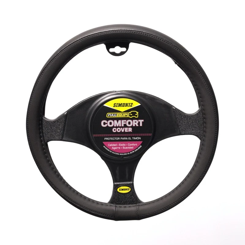 203736-1-Cubretimon_Negro_Linea_Gris-1.webp FORRO TIMÓN MICROPERFORADO SIMONIZ FULL EQUIPO NEGRO CON LÍN - Imagen 1