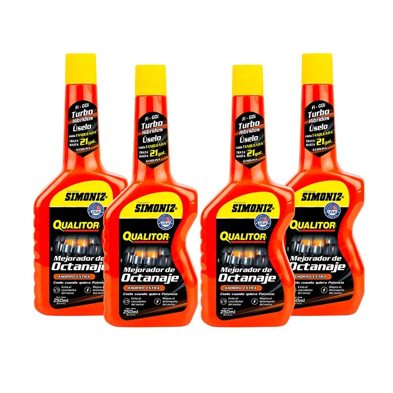 210971-1-1.webp Aditivo Mejorador de Octanaje Qualitor 250 ml x4 - Imagen 1