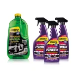 Destructor de Grasa Extreme Power 700 ml x3, Shampoo Cera Autobrillante 2 L