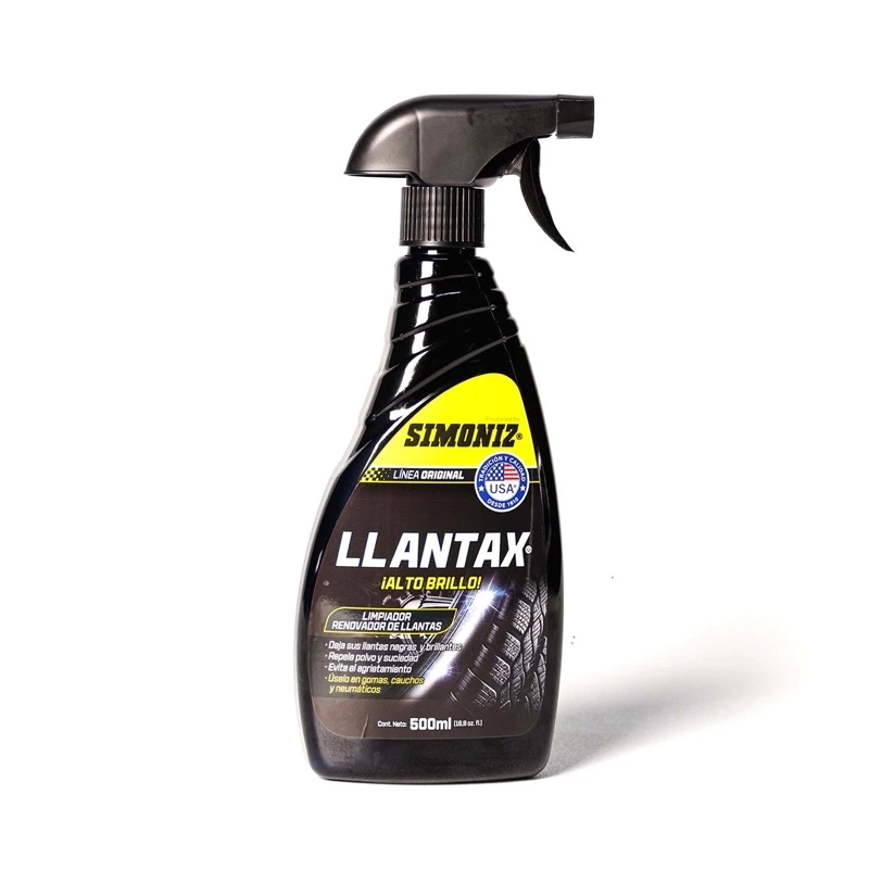 103253-0-3064_Llantax_500ML.webp LIMPIADOR RENOVADOR SIMONIZ PARA LLANTAX 500ML - Imagen 1