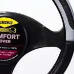 Forro Timón Simoniz Full Equipo Negro Con Apliques Gris Azul Negro - Imagen 2
