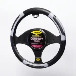 Forro Timón Simoniz Full Equipo Negro Con Apliques Gris Azul Negro - Imagen 4