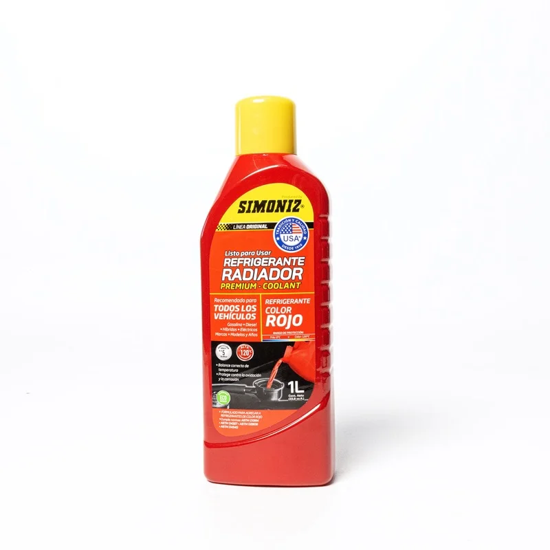 108192-1-Refrigradiador_1LT_Rojo.webp REFRIGERANTE RADIADOR ROJO COOLANT SIMONIZ 1.000ML - Imagen 1