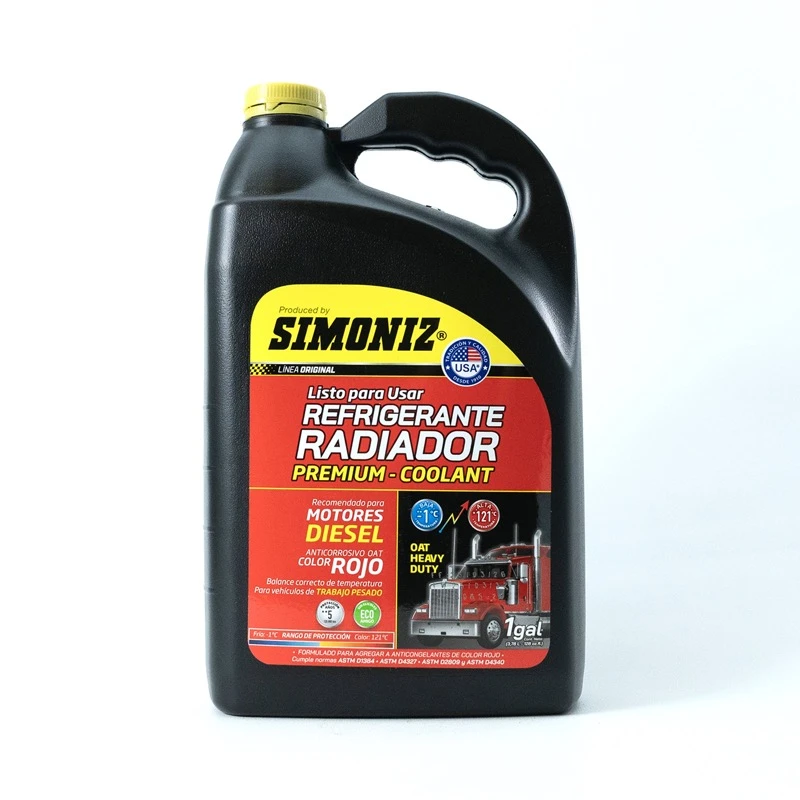 203420-1-Refrigerante_Radiador_Diesel_Rojo_1GAL.webp REFRIGERANTE RADIADOR ROJO MOTORES DIESEL SIMONIZ - GALÓN - Imagen 1