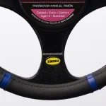 Forro Timón Microperforado Simoniz Full Equipo Negro Con Lín - Imagen 3