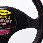 Forro Timón Microperforado Simoniz Full Equipo Negro Y Costu Negro - Imagen 2