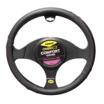 Forro Timón Microperforado Simoniz Full Equipo Costura Roja Negro