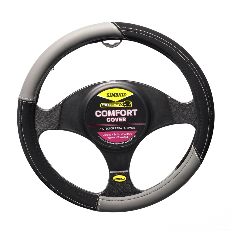 205251-1-Cubretimon_Sim_Full_Eq_Sport_Suave_Gris.webp Forro Timón Sport Simoniz Full Equipo Negro-gris Gris - Imagen 1