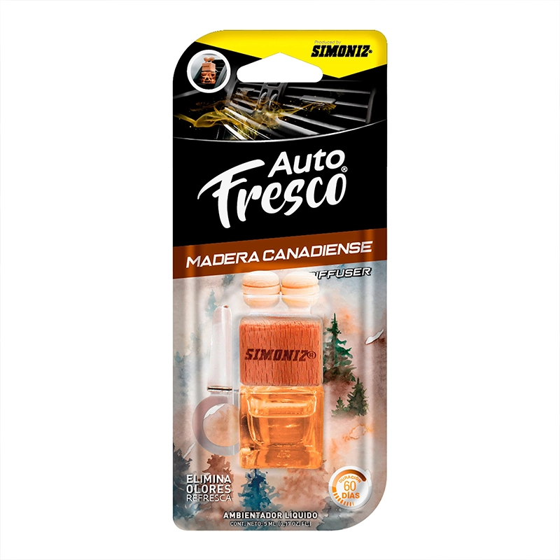 207206-1-Amb_Difusor_Cubo_Auto_Fresco_Mad_Can_5ML-1.webp Ambientador Líquido Diffuser SIMONIZ Auto Fresco Madera Canadiense 5ml - Imagen 1