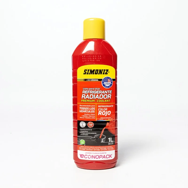 208612-1-Refrigerant_Radiad_Sim_Econopack_Rojo_1L.webp Refrigerante Radiador Simoniz Coolant Rojo 1 Lt - Imagen 1