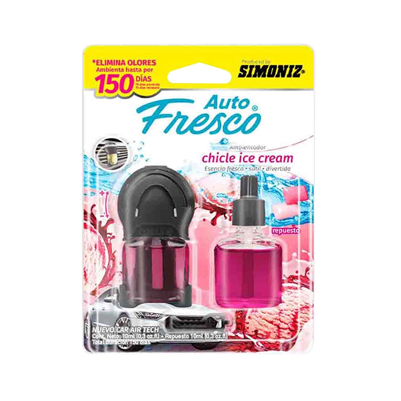 208902_01-Nuevo_Car_Airtech_Chicle_Ice_Cr_10ML_Rto-1.webp SIMONIZ NEW AIRTECH CHICLE ICE CREAM - Imagen 1