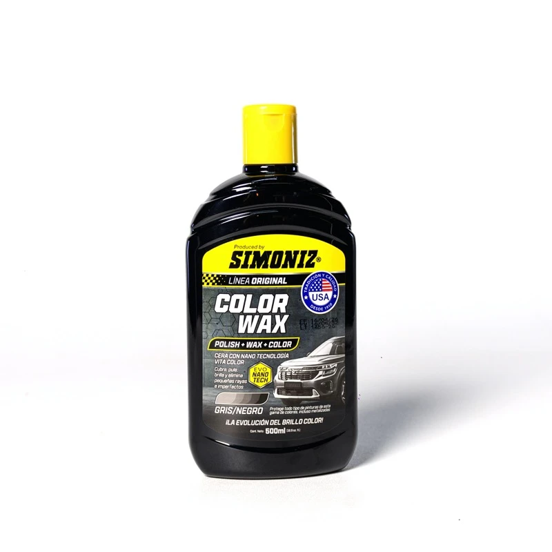 CERA COLOR WAX SIMONIZ CON NANO TECNOLOGÍA NEGRO 500ML - Imagen 1