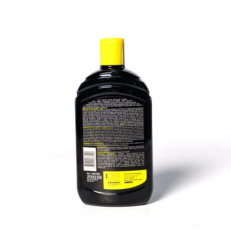 CERA COLOR WAX SIMONIZ CON NANO TECNOLOGÍA NEGRO 500ML - Imagen 3