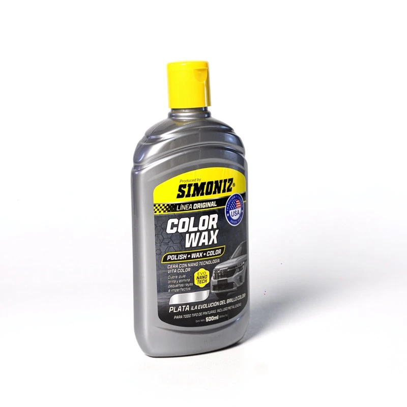 CERA COLOR WAX SIMONIZ CON NANO TECNOLOGÍA PLATA 500ML - Imagen 2